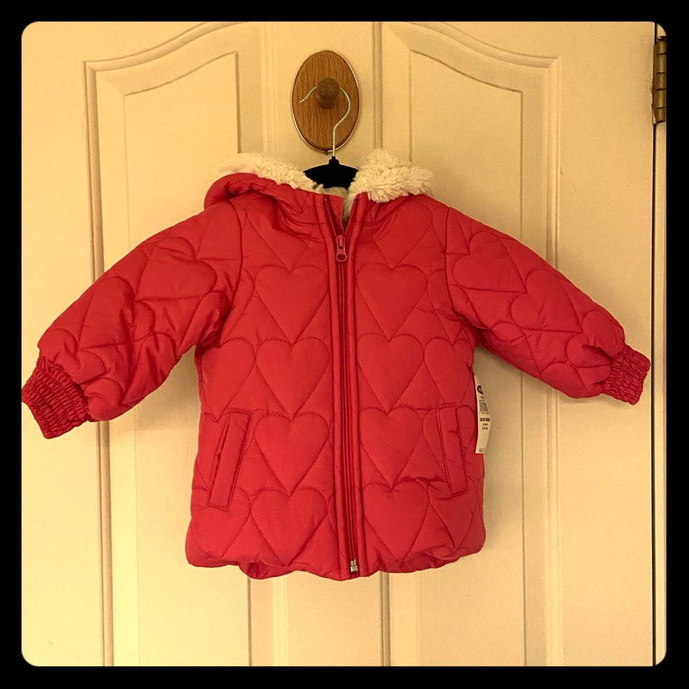 OLD NAVY (NEW) Hooded Coat Size Baby Girls 18-24M